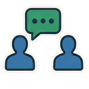 Work directly with me icon